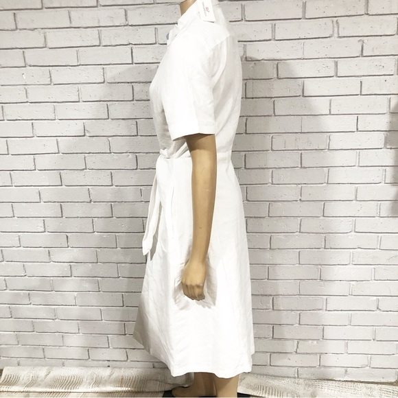 Vineyard Vines Women’s Tie Front Linen Blend Dress - Picture 3 of 9